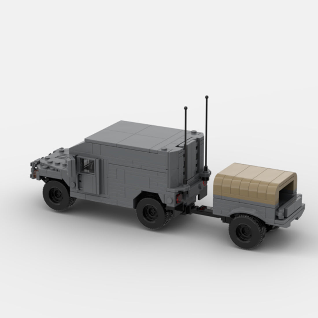 Urbaner HUMVEE 11 Militärfahrzeug Klemmbausteine-LesDiy-Klemmbausteine