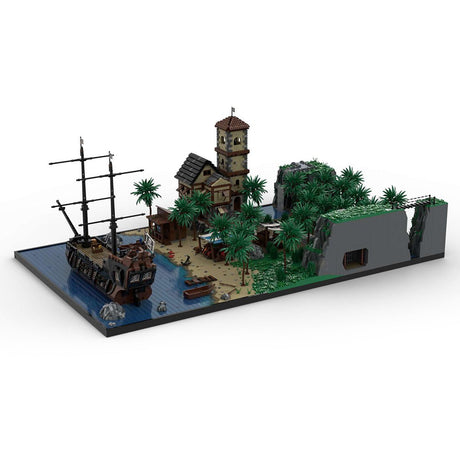 USS La Grotte Morte Pirateninsel klemmbausteine - LesDiy - Klemmbausteine