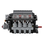 V8 - Motor mit Gearbox Tech Engine Klemmbausteine - LesDiy - Klemmbausteine