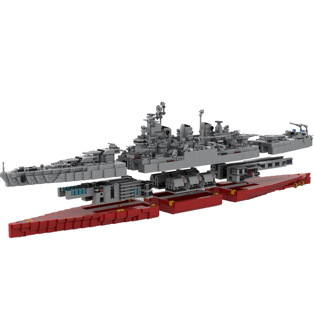 Vermont Battleship Military Klemmbausteine - LesDiy - Klemmbausteine